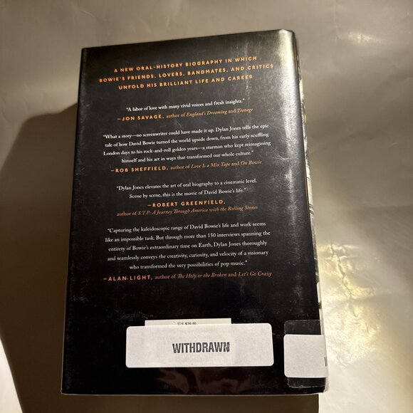 David Bowie A Life by Jones, Dylan 1st Edition HCDJ WITHDRAWN LIBRARY BOOK - Picture 3 of 14